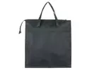 Kép 4/4 - Drapp kockás fekete bevásárló táska háta