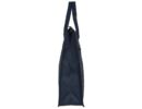 Kék apró kockás bevásárló táska oldala