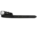 Kép 2/4 - 3 cm széles egész bőr, szélein nyomott fekete öv, 130 cm