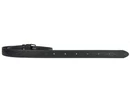 Kép 3/4 - 3x131 cm fekete trapézmintás egész bőr öv lyukasztása