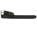 Kép 3/5 - 4 cm széles egész bőr, szélein nyomott fekete öv, 130 cm