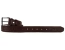 Kép 2/4 - 4x125 cm WINCHESTER felirattal nyomott barna bőr öv lyukasztása