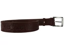Kép 3/4 - 4x125 cm WINCHESTER felirattal nyomott barna bőr öv szerelhető csatja