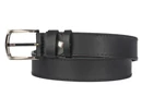 Kép 1/4 - 4x125 cm szélein varrott fekete bőr öv