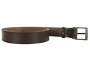 Kép 3/4 - 4x130 cm szélnyomott sötétbarna bőr öv szerelhető csatja