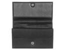 18 cm-es  fekete 6 zsebes brifkó, fóliás fedeles pincér tárca American Pride