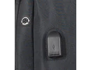 Kép 6/6 - Addisell 0952 laptopos, USB-s fekete hátizsák USB aljzata