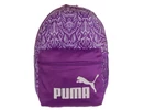 Kép 2/4 - Puma 079948 2 zsebes mintás lila hátizsák eleje