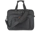 Kép 2/8 - Dernier me042 fekete bővíthető laptoptáska vállpánttal