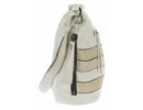 Fengda f6756 drapp csíkos fehér női táska oldala