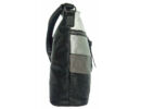 Lida 2361 csíkos fekete női műbőr táska oldala