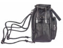 Silvia Rosa sr6903 fekete 2in1 műbőr női táska oldalról hátizsákként