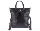 SilviaRosa sr8088 fekete 2in1 női műbőr táska hátizsákként