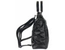 SilviaRosa sr8088 fekete 2in1 női műbőr táska oldalról hátizsákként