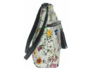 Urban style 127 virágos fehér-fekete női táska oldala