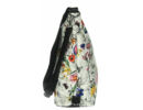 Urban style 2894 virágos fehér női táska oldala