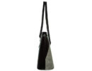 VIA55 1411-fekete-ezüst rostbőr táska oldala