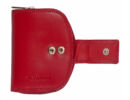 Cavaldi 06 piros bőr pénztárca dupla patentja