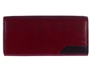 Kép 1/7 - Cefiro xh2001-3166-3a bordó-fekete bőr pénztárca