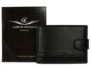 Corvo B 1021/t fekete bőr pénztárca dobozzal