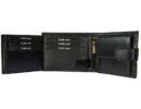 Corvo B 1021/t fekete bőr pénztárca kártyatartói