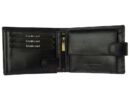 Corvo B 1021/t fekete bőr pénztárca nyitva