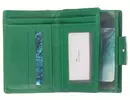 Kép 3/6 - Gina Monti 09 fűzöld bőr pénztárca libegő lapja