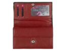 Gina monti 6752-piros-fekete bőr-pénztárca fedele