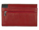 Gina monti 6752-piros-fekete bőr-pénztárca háta