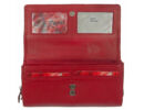 Gina Monti 8677 kártyatartós piros bőr pénztárca fedele