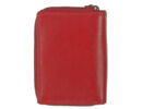 Gina Monti piros női bőr pénztárca háta