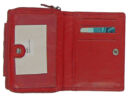 Gina Monti piros női bőr pénztárca hátsó fényképtartója