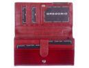 gregorio gf-102-piros lakkbőr pénztárca nyitott fedéllel