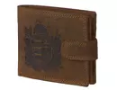 Kép 1/7 - Hunter 643-l magyar címeres barna bőr pénztárca