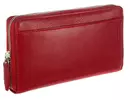 Kép 1/5 - LaScala 1334 piros bőr pénztárca