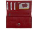 La Scala dco064 piros bőr pénztárca fedele