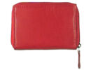 LaScala dgn36 kicsi piros női bőr pénztárca háta