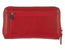 Kép 7/10 - La scala dgn443 piros női bőr pénztárca háta