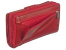 La scala dgn443 piros női bőr pénztárca hátsó zsebe