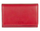 Lascala dn57006 piros női bőr pénztárca eleje