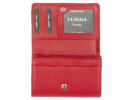 Lascala dn57006 piros női bőr pénztárca fedele