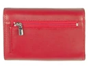 Kép 10/10 - Lascala dn57006 piros női bőr pénztárca háta