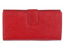 La Scala pop452 piros női bőr pénztárca hátulról