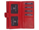 La Scala pop452 piros női bőr pénztárca hátsó kártyatartói