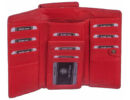 La Scala tgn452 piros női bőr pénztárca papírpénz tartója