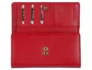 Kép 3/11 - La Scala tgn452 piros női bőr pénztárca fedele