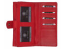 La Scala tgn452 piros női bőr pénztárca hátsó kártyatartói