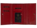 Valentini 306-231 piros bőr pénztárca kártyatartói
