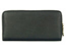 Sl-216 fekete alapú dupla cipzáros műbőr pénztárca háta