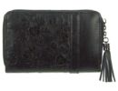XTD T025 fekete virágos pénztárca háta